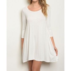 Sand tunic dress new soft lightweight cream summer